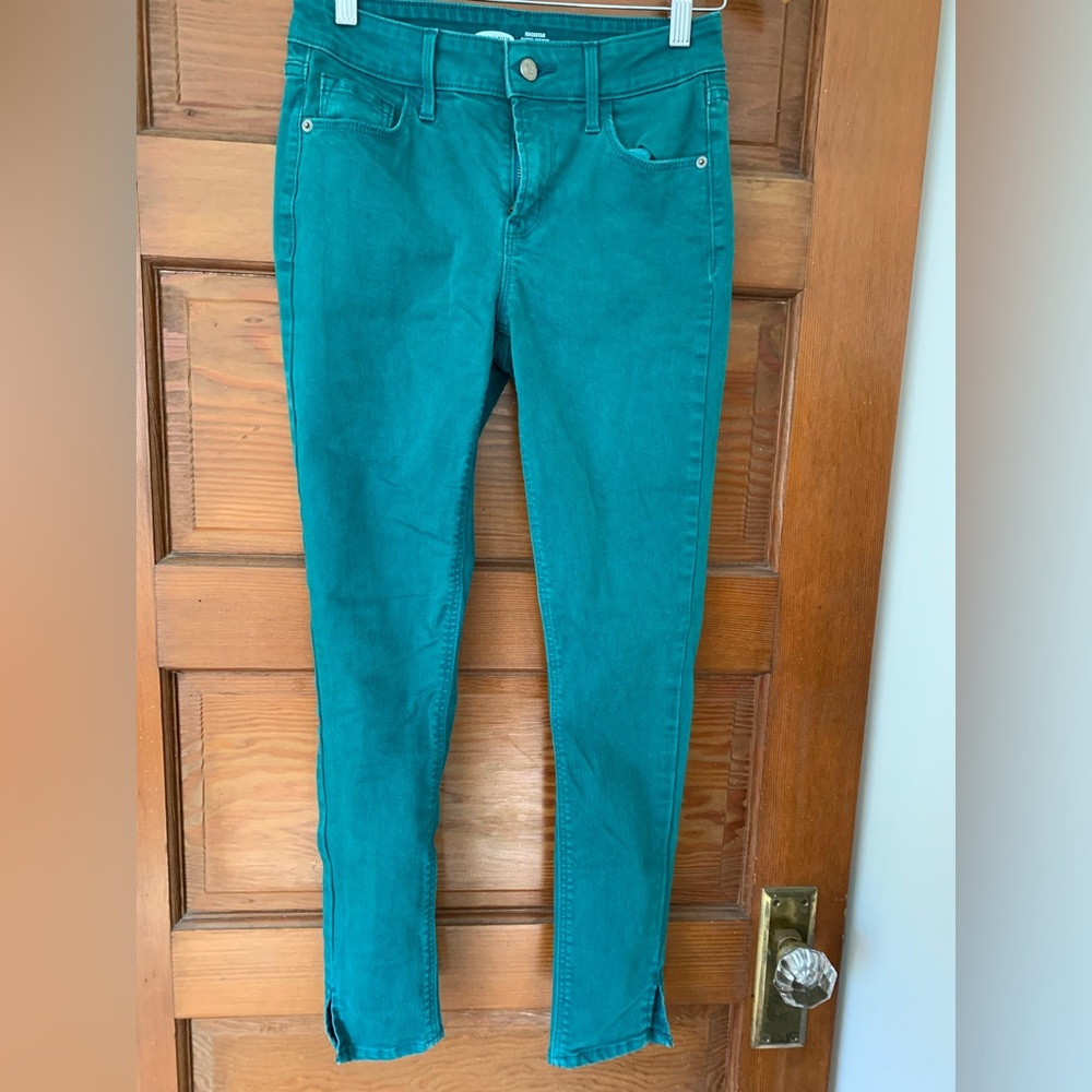 NOT FOR SALE Old Navy Teal Rockstar Skinny Jeans Size 2